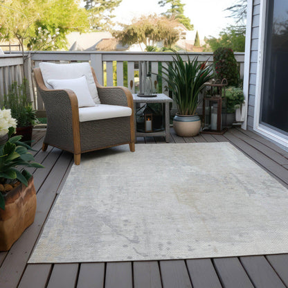 Addison Rugs Saelion Ivory Washable Indoor-Outdoor Rug