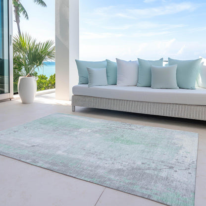 Addison Rugs Saelion Green Washable Indoor-Outdoor Rug