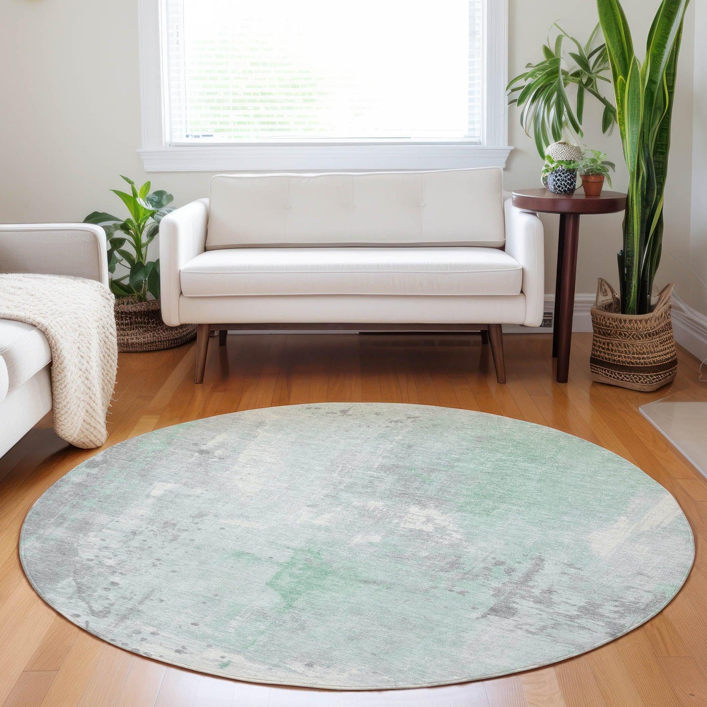 Addison Rugs Saelion Green Washable Indoor-Outdoor Rug