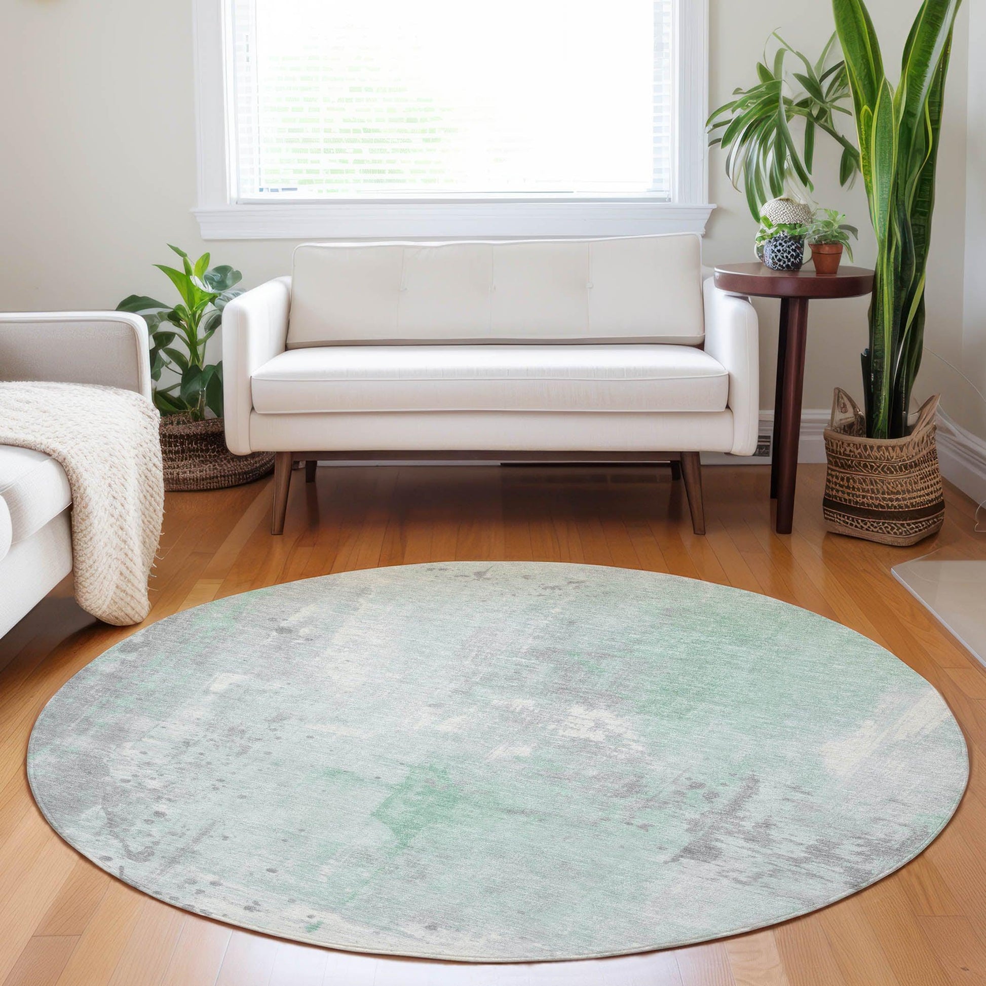 Addison Rugs Saelion Green Washable Indoor-Outdoor Rug