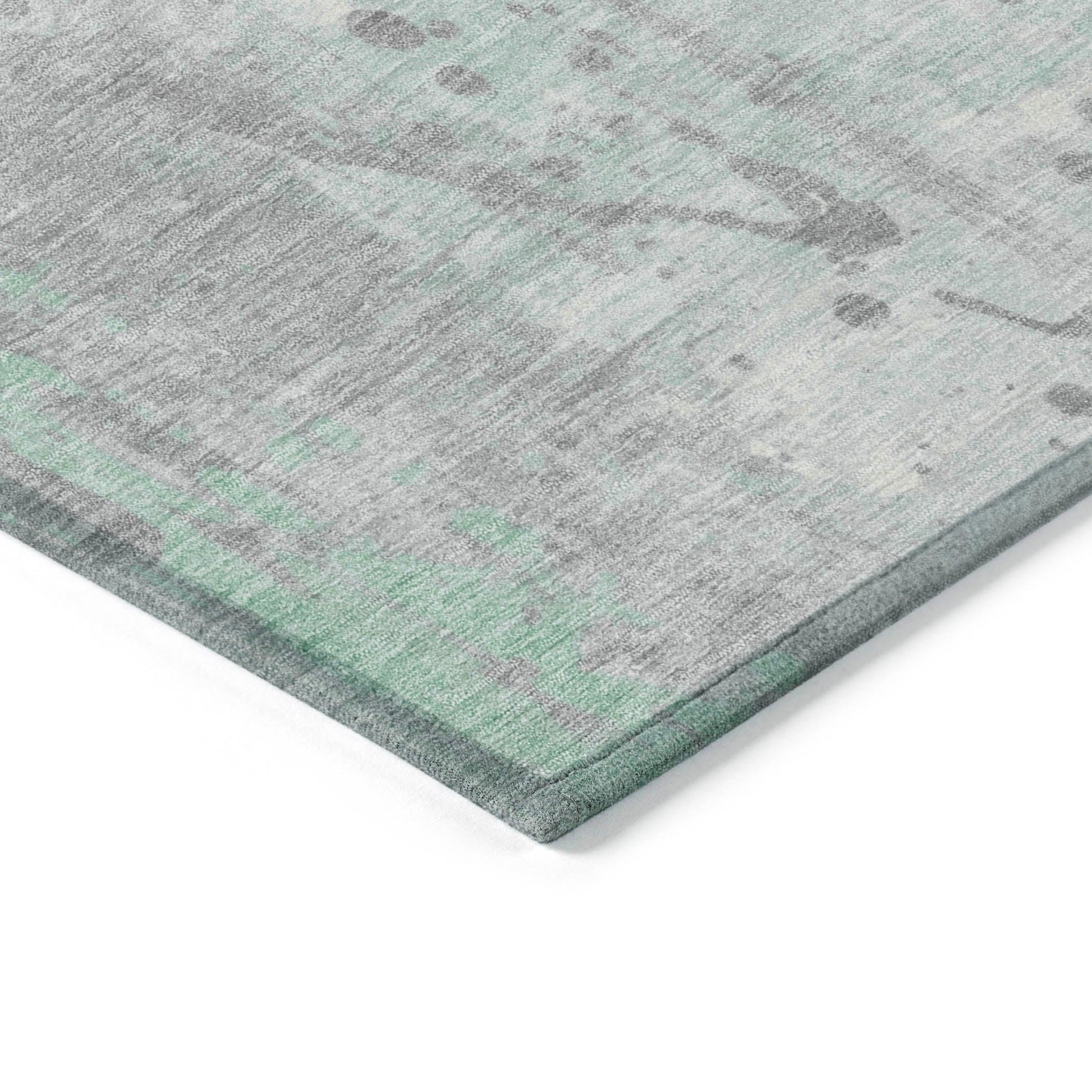 Addison Rugs Saelion Green Washable Indoor-Outdoor Rug