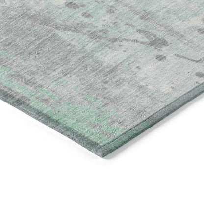 Addison Rugs Saelion Green Washable Indoor-Outdoor Rug
