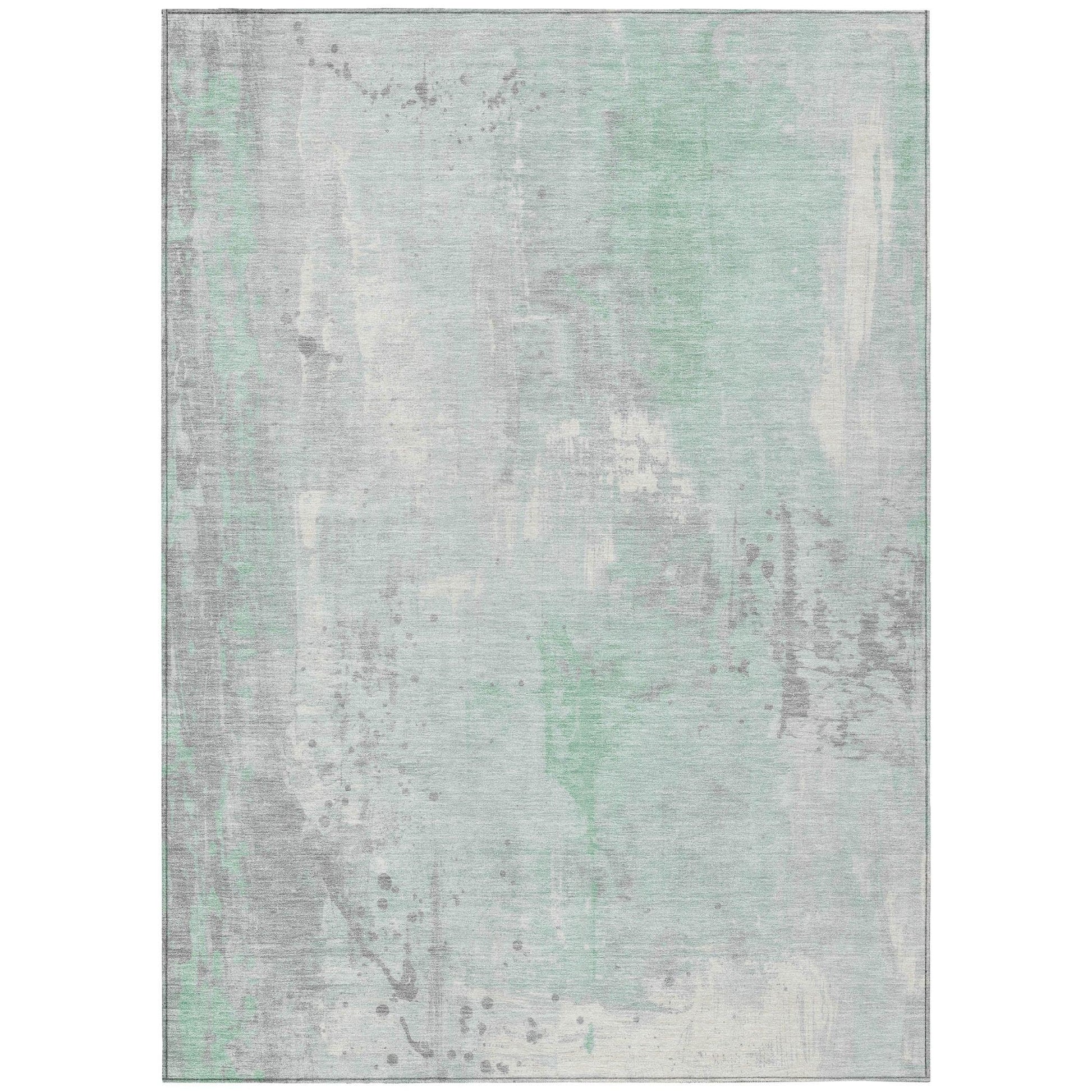 Addison Rugs Saelion Green Washable Indoor-Outdoor Rug