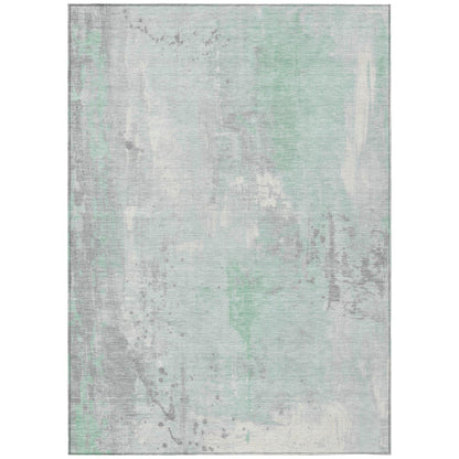 Addison Rugs Saelion Green Washable Indoor-Outdoor Rug
