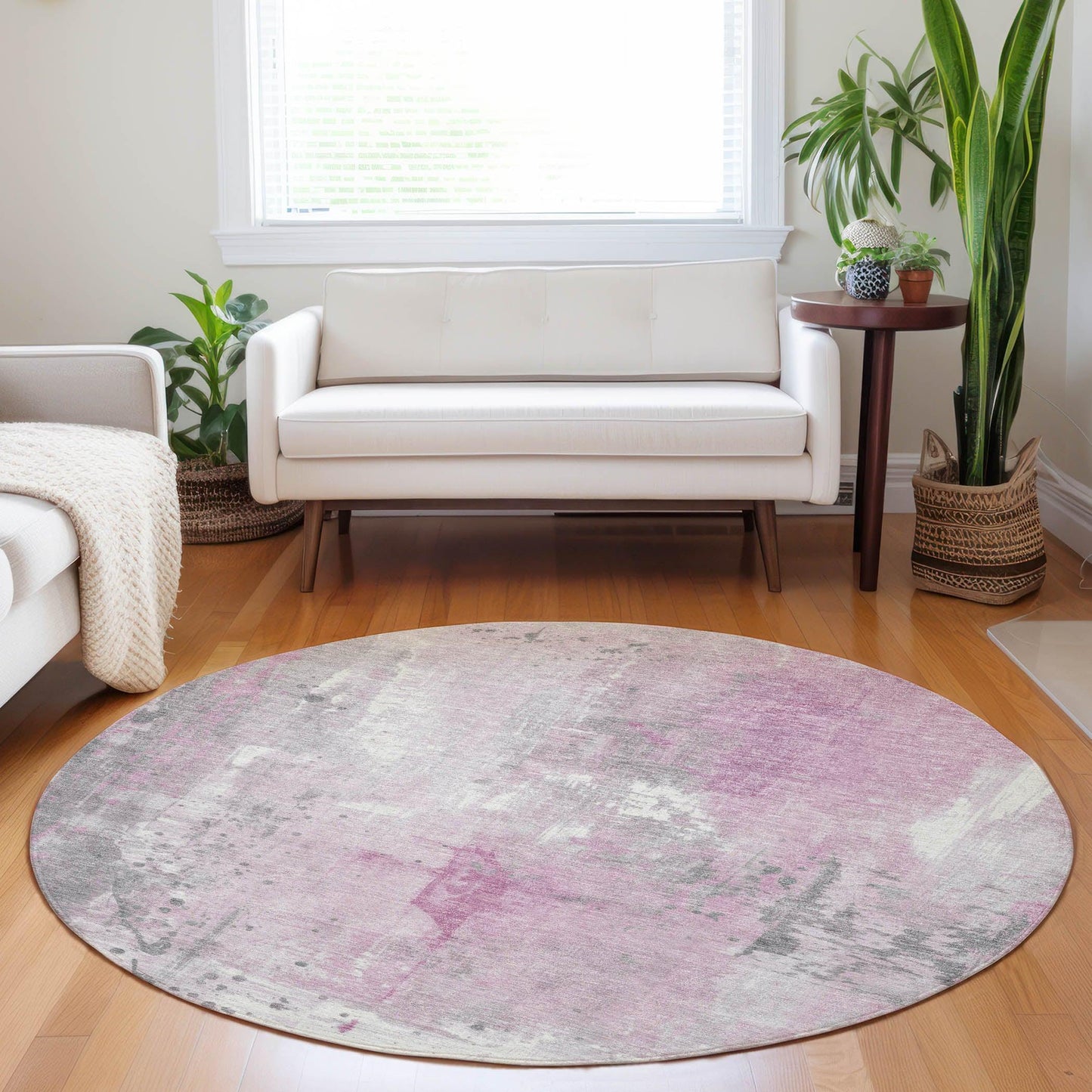 Addison Rugs Saelion Pink Washable Indoor-Outdoor Rug