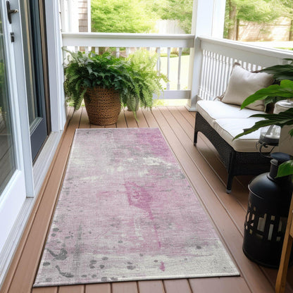 Addison Rugs Saelion Pink Washable Indoor-Outdoor Rug