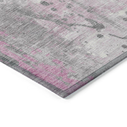 Addison Rugs Saelion Pink Washable Indoor-Outdoor Rug