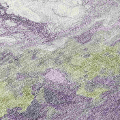 Addison Rugs Saelira Purple Washable Indoor-Outdoor Rug