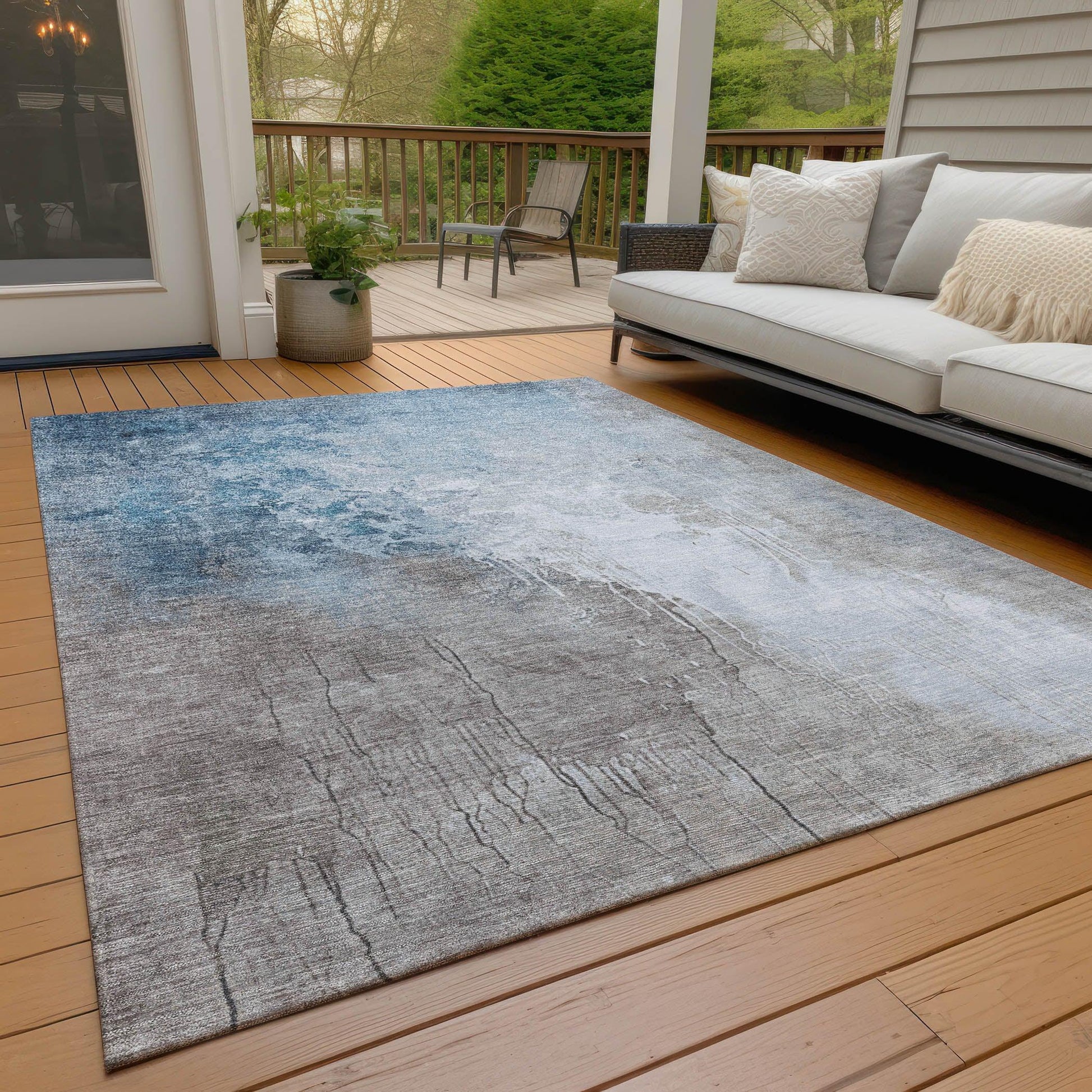 Addison Rugs Saelius Denim Washable Indoor-Outdoor Rug