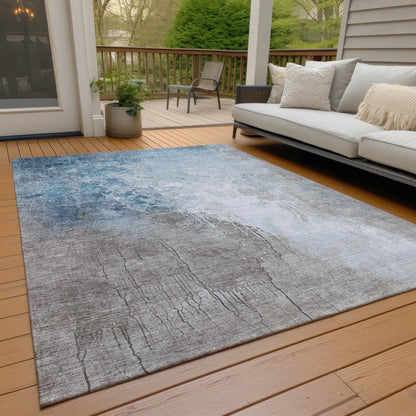 Addison Rugs Saelius Denim Washable Indoor-Outdoor Rug