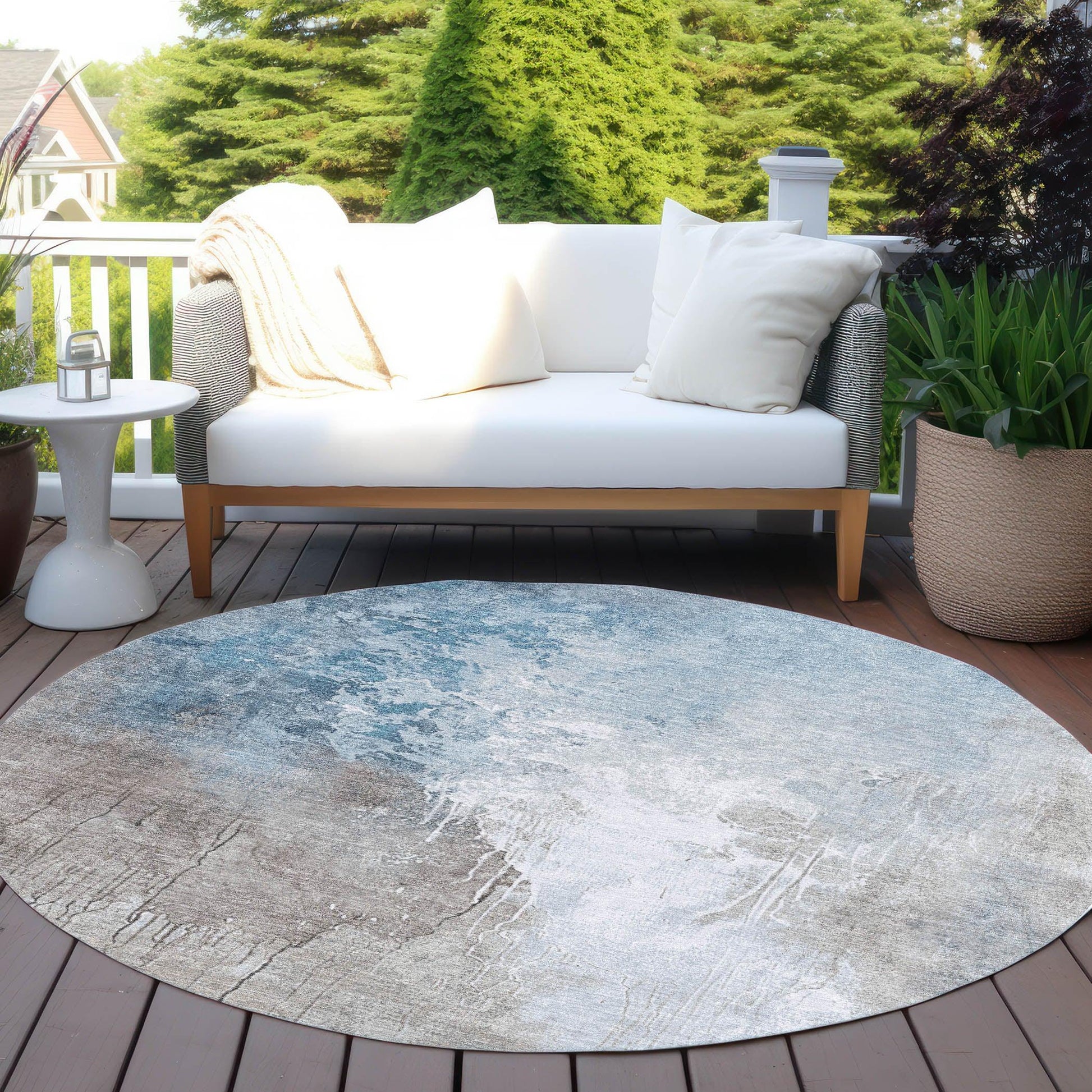 Addison Rugs Saelius Denim Washable Indoor-Outdoor Rug