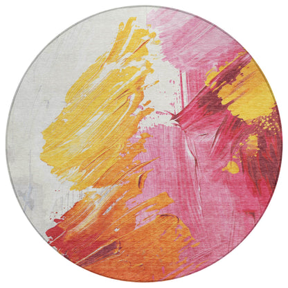 Addison Rugs Saelon Blush Washable Indoor-Outdoor Rug