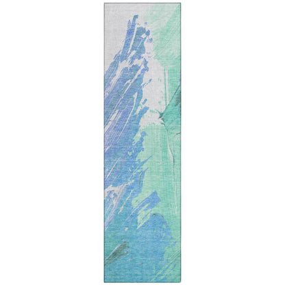 Addison Rugs Saelon Blue Washable Indoor-Outdoor Rug