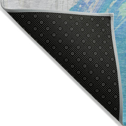 Addison Rugs Saelon Blue Washable Indoor-Outdoor Rug