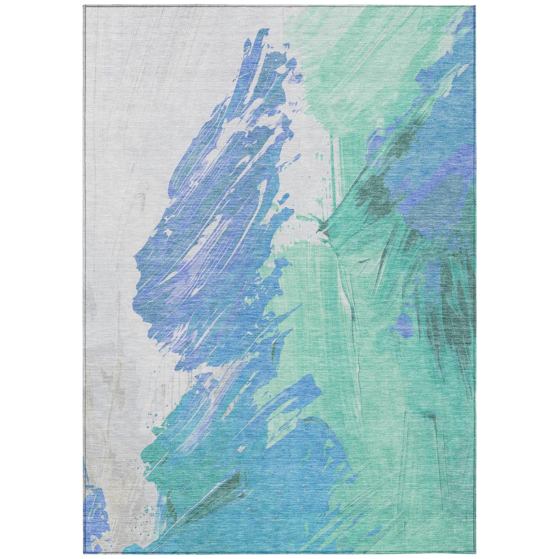 Addison Rugs Saelon Blue Washable Indoor-Outdoor Rug