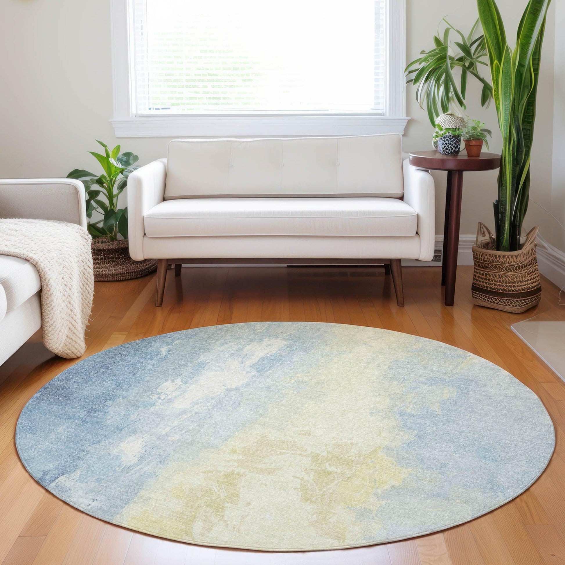Addison Rugs Saelor Blue Washable Indoor-Outdoor Rug