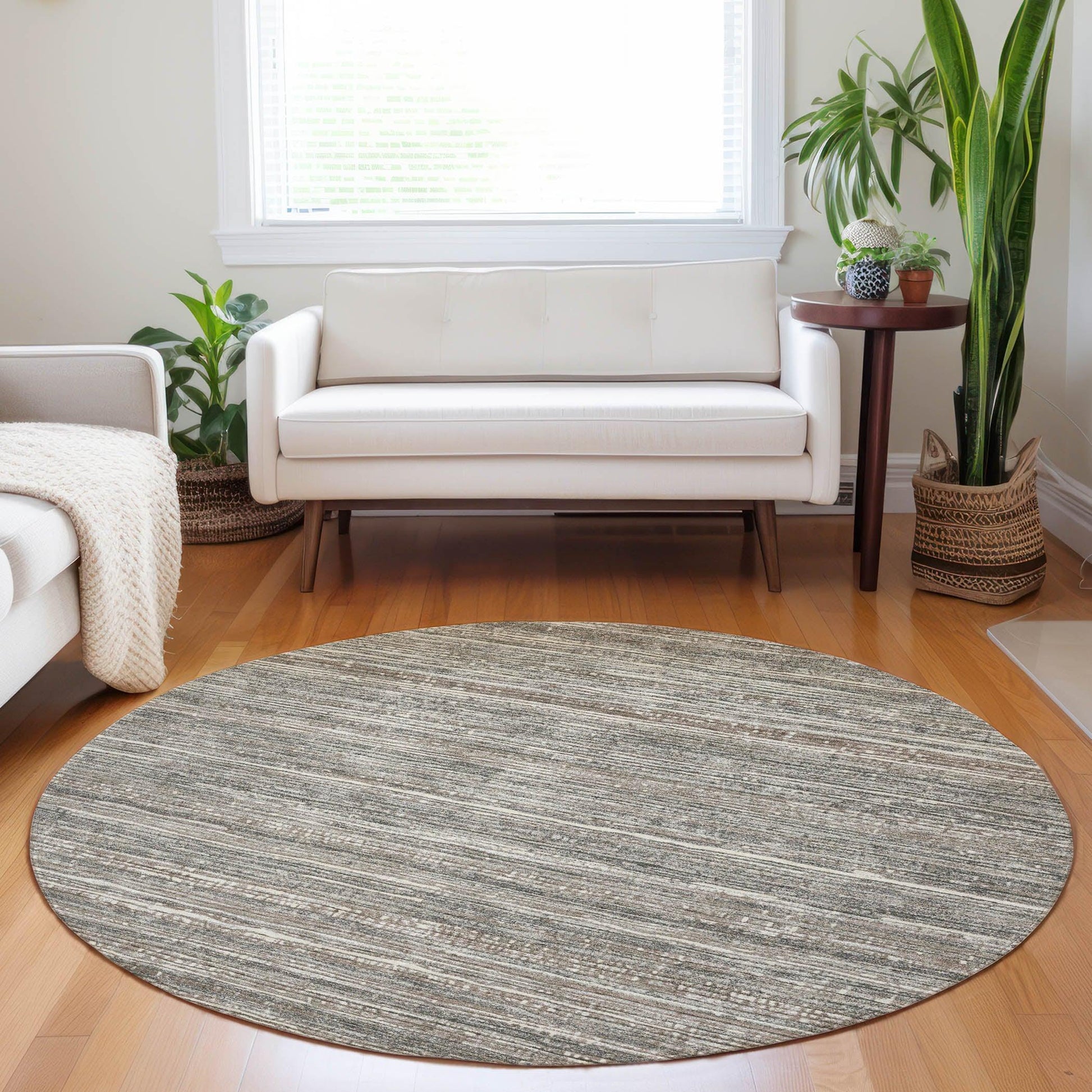Addison Rugs Taelain Brown Washable Indoor-Outdoor Rug