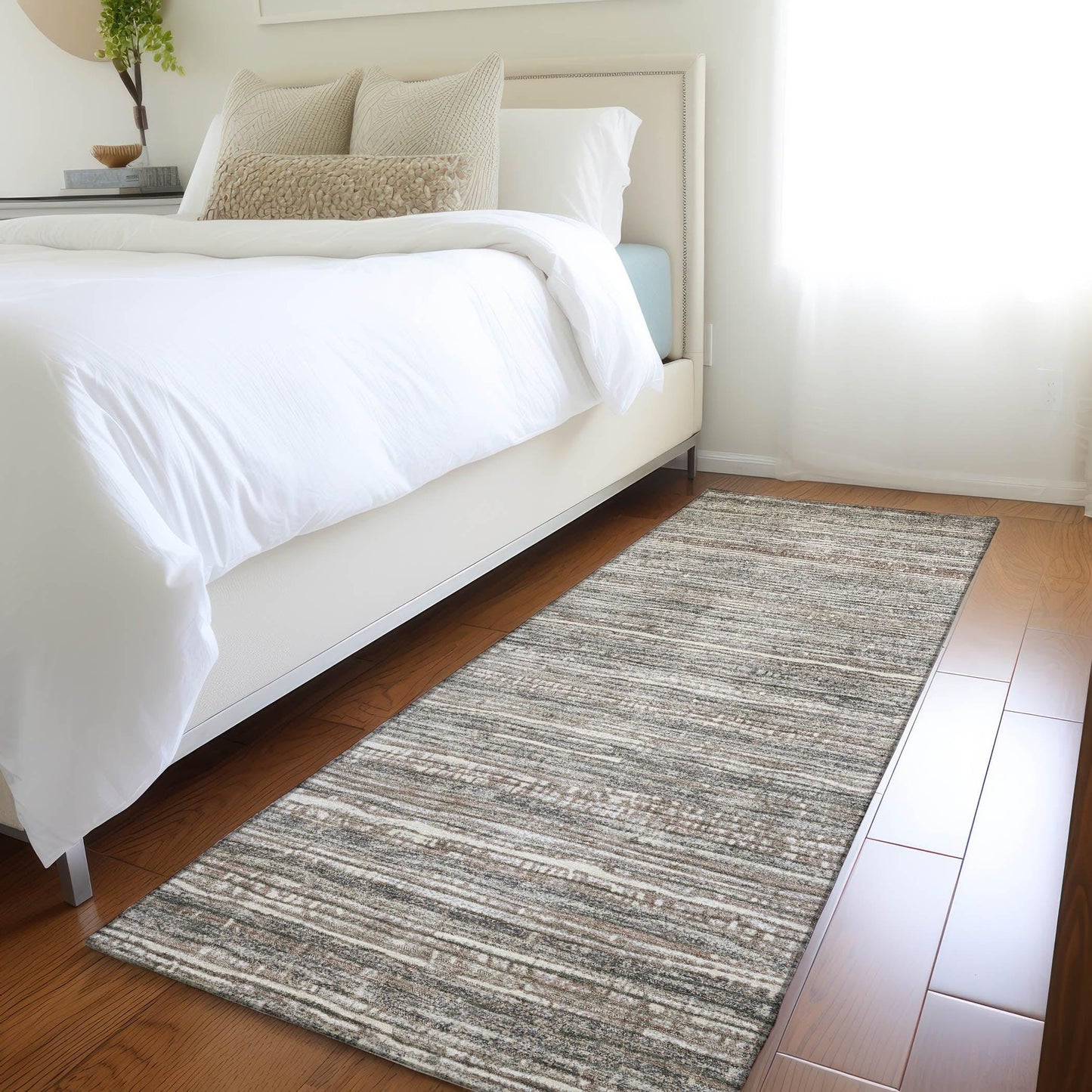 Addison Rugs Taelain Brown Washable Indoor-Outdoor Rug