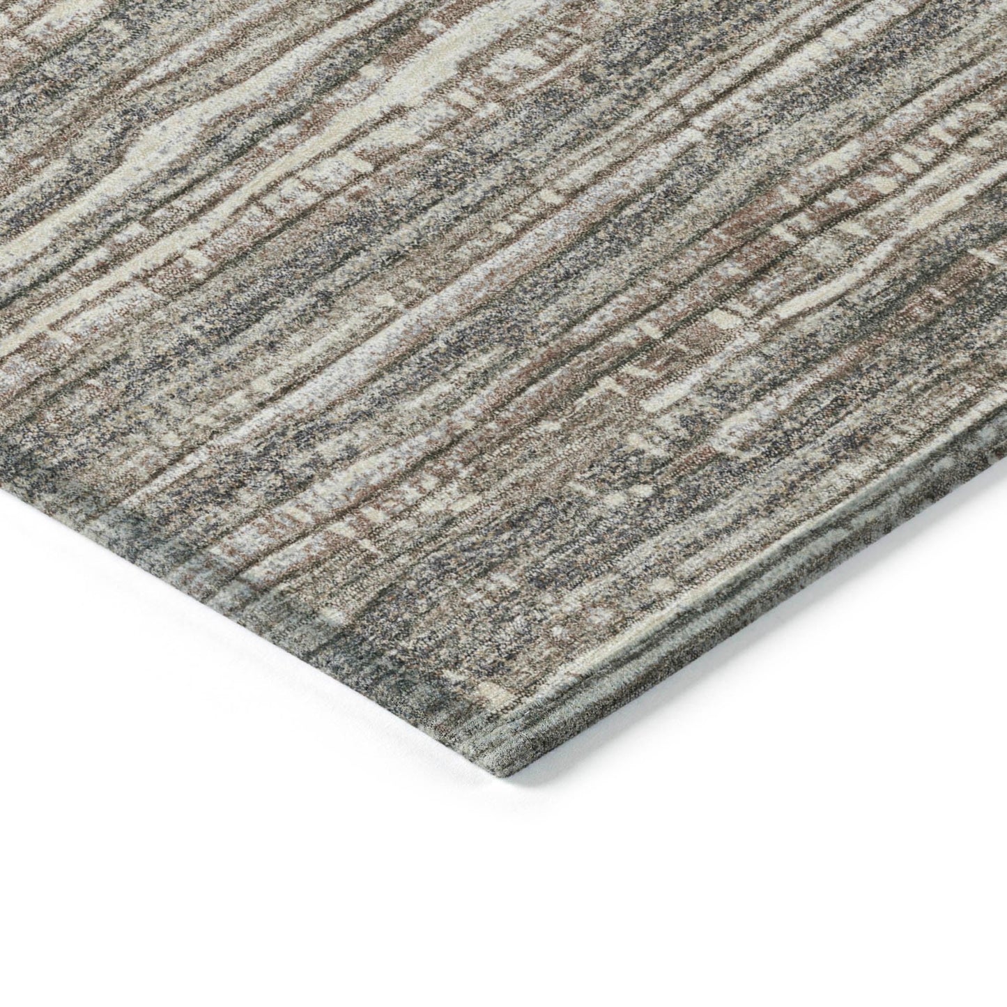 Addison Rugs Taelain Brown Washable Indoor-Outdoor Rug
