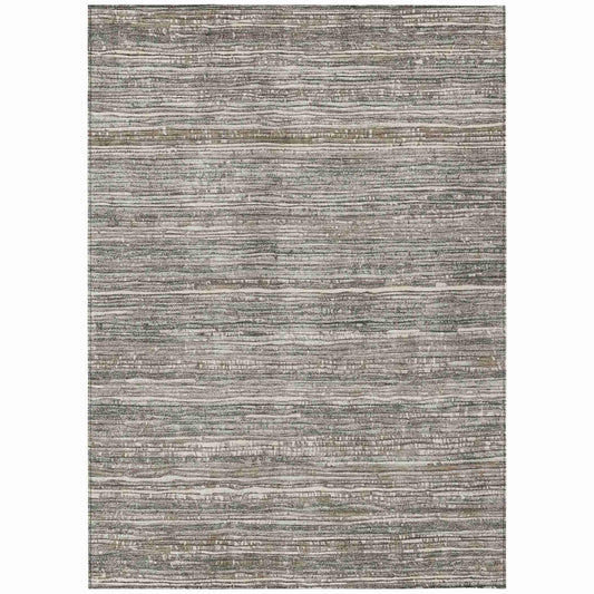 Addison Rugs Taelain Brown Washable Indoor-Outdoor Rug