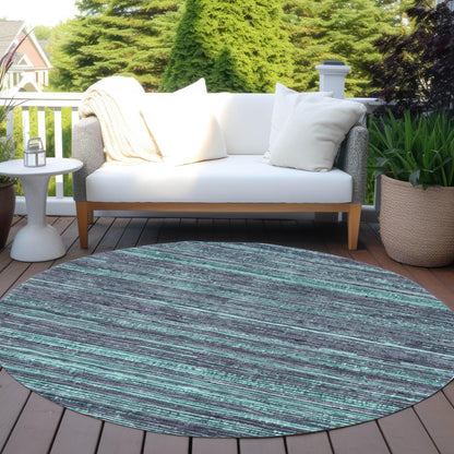 Addison Rugs Taelain Teal Washable Indoor-Outdoor Rug