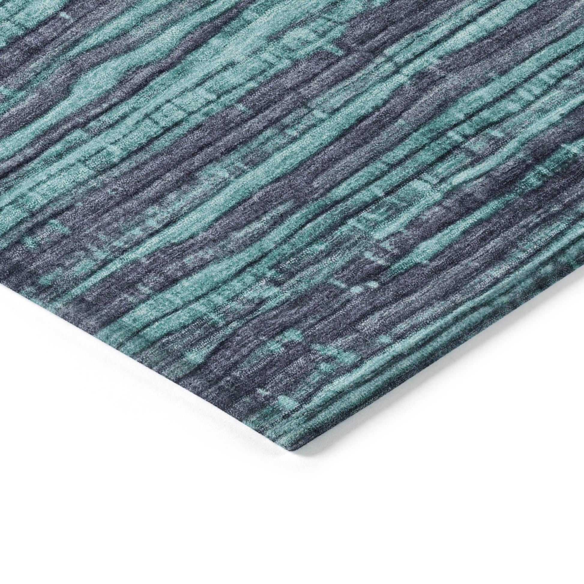 Addison Rugs Taelain Teal Washable Indoor-Outdoor Rug