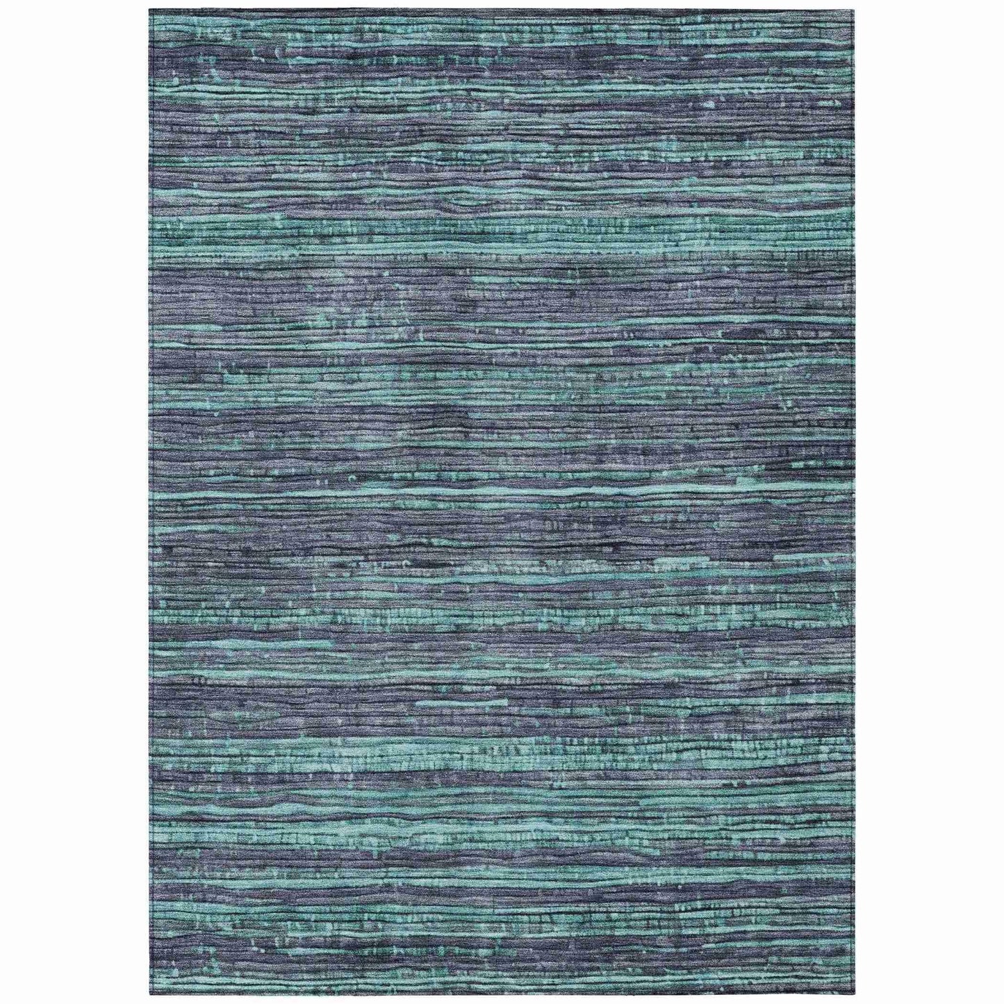 Addison Rugs Taelain Teal Washable Indoor-Outdoor Rug