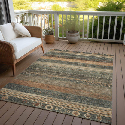 Addison Rugs Taelanor Green Washable Indoor-Outdoor Rug