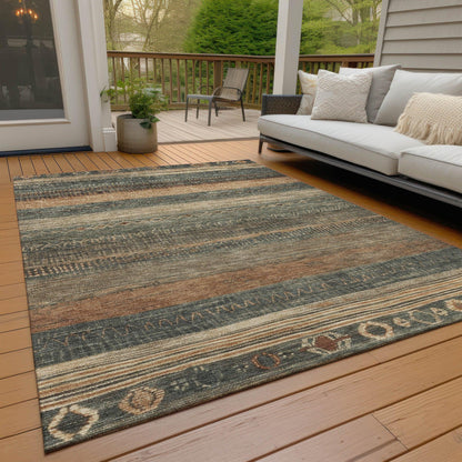 Addison Rugs Taelanor Green Washable Indoor-Outdoor Rug