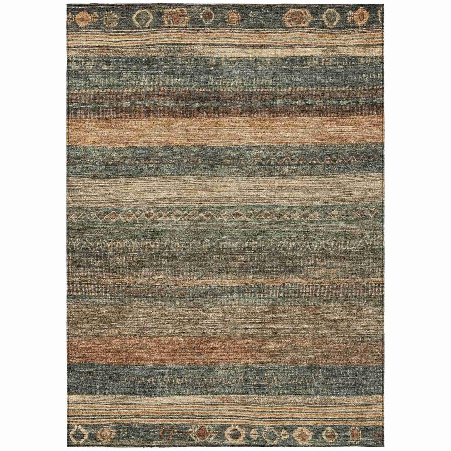 Addison Rugs Taelanor Green Washable Indoor-Outdoor Rug