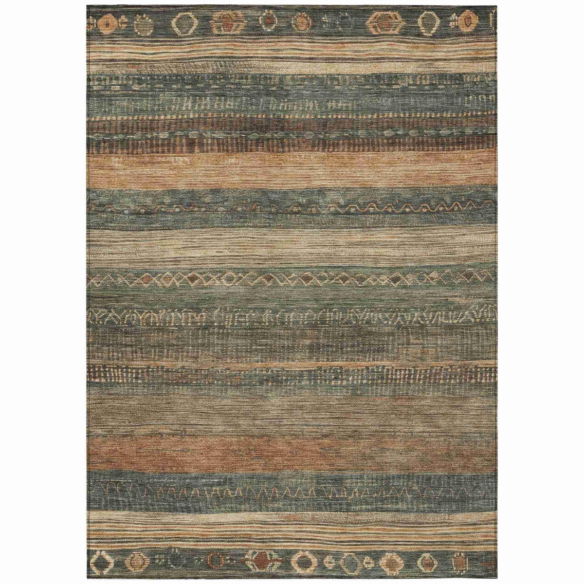 Addison Rugs Taelanor Green Washable Indoor-Outdoor Rug