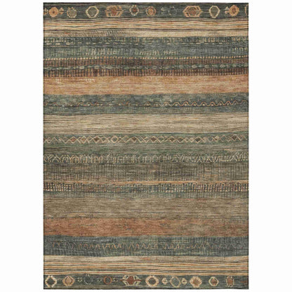 Addison Rugs Taelanor Green Washable Indoor-Outdoor Rug
