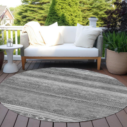 Addison Rugs Taelanor Gray Washable Indoor-Outdoor Rug