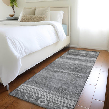 Addison Rugs Taelanor Gray Washable Indoor-Outdoor Rug