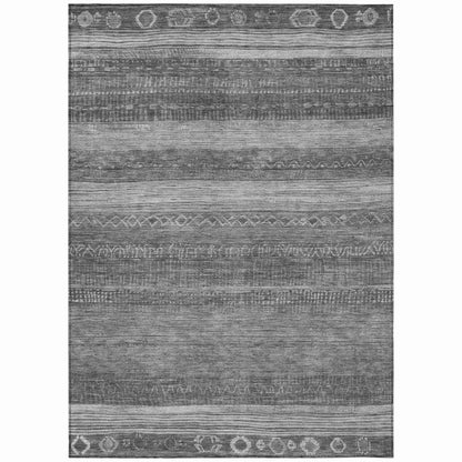 Addison Rugs Taelanor Gray Washable Indoor-Outdoor Rug
