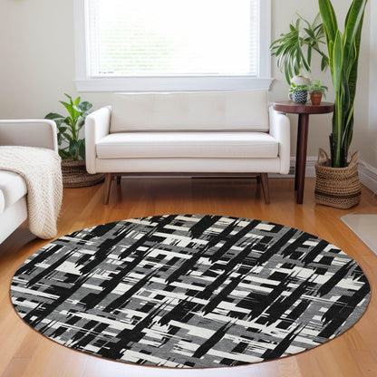 Addison Rugs Taelaris Black Washable Indoor-Outdoor Rug
