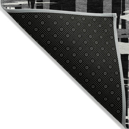Addison Rugs Taelaris Black Washable Indoor-Outdoor Rug