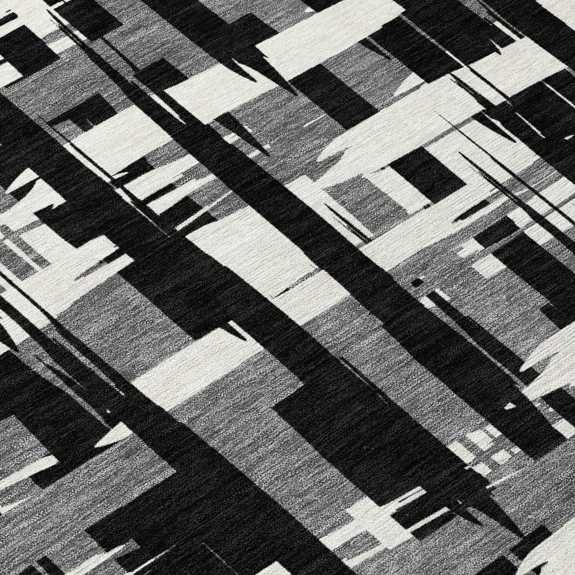 Addison Rugs Taelaris Black Washable Indoor-Outdoor Rug