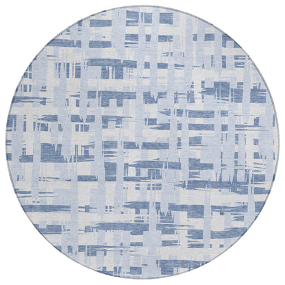 Addison Rugs Taelaris Blue Washable Indoor-Outdoor Rug