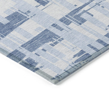 Addison Rugs Taelaris Blue Washable Indoor-Outdoor Rug