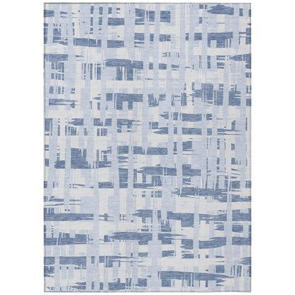 Addison Rugs Taelaris Blue Washable Indoor-Outdoor Rug