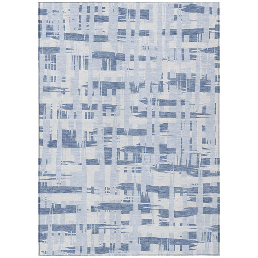 Addison Rugs Taelaris Blue Washable Indoor-Outdoor Rug