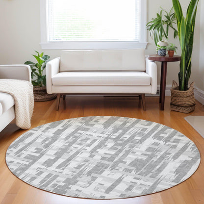 Addison Rugs Taelaris Gray Washable Indoor-Outdoor Rug