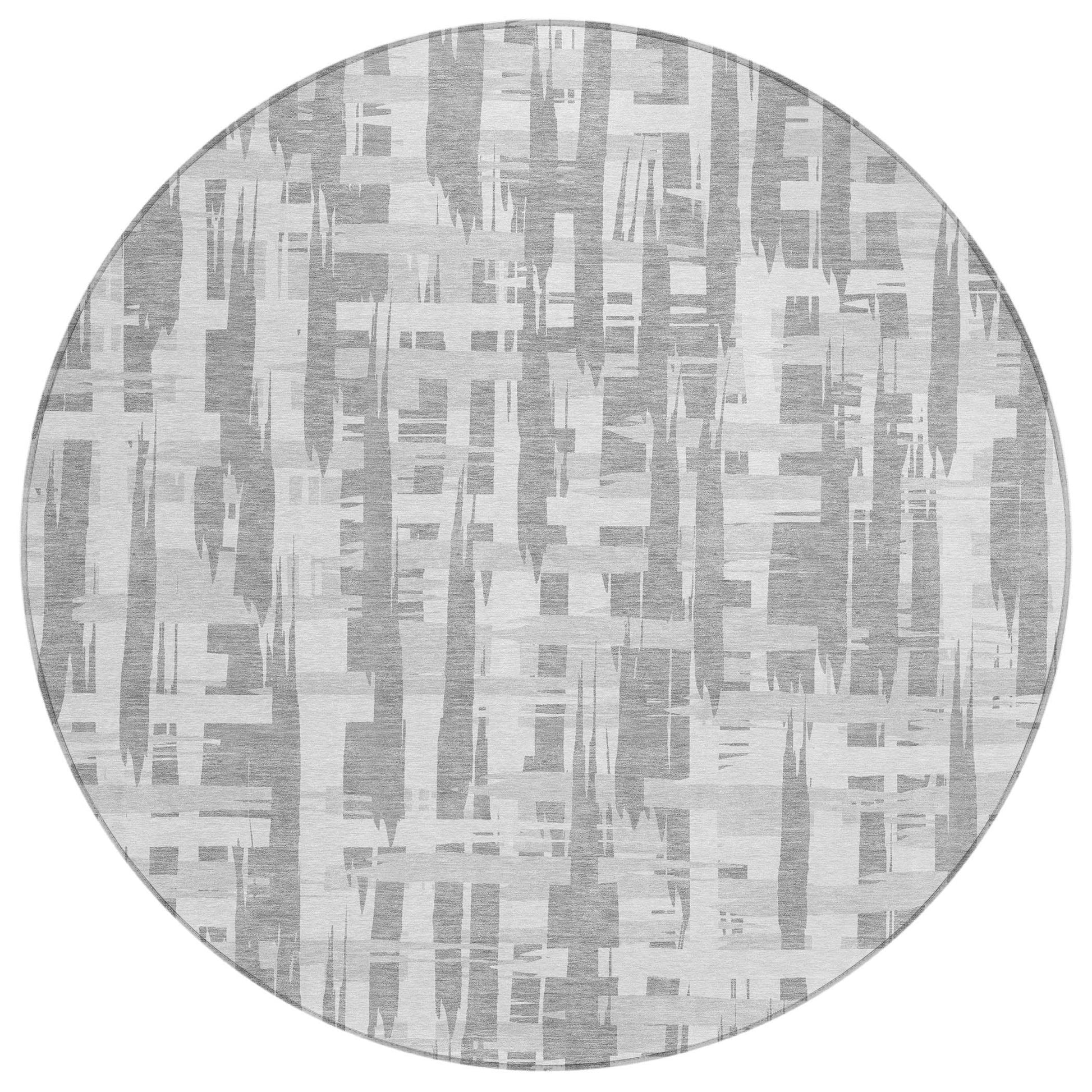 Addison Rugs Taelaris Gray Washable Indoor-Outdoor Rug