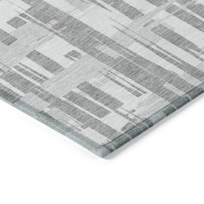 Addison Rugs Taelaris Gray Washable Indoor-Outdoor Rug