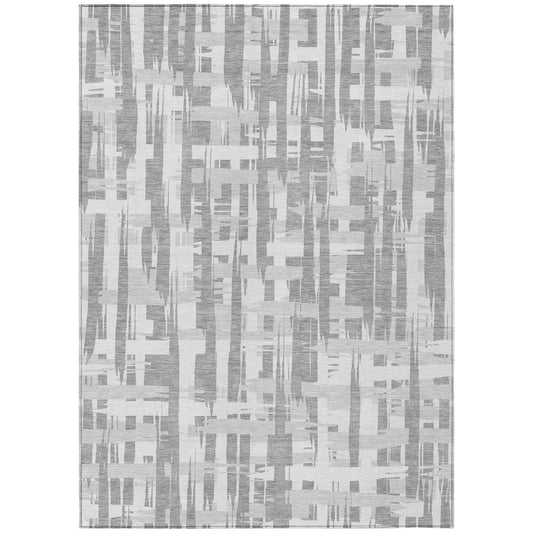 Addison Rugs Taelaris Gray Washable Indoor-Outdoor Rug