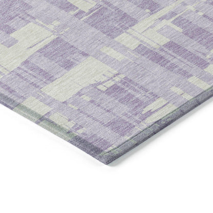 Addison Rugs Taelaris Purple Washable Indoor-Outdoor Rug
