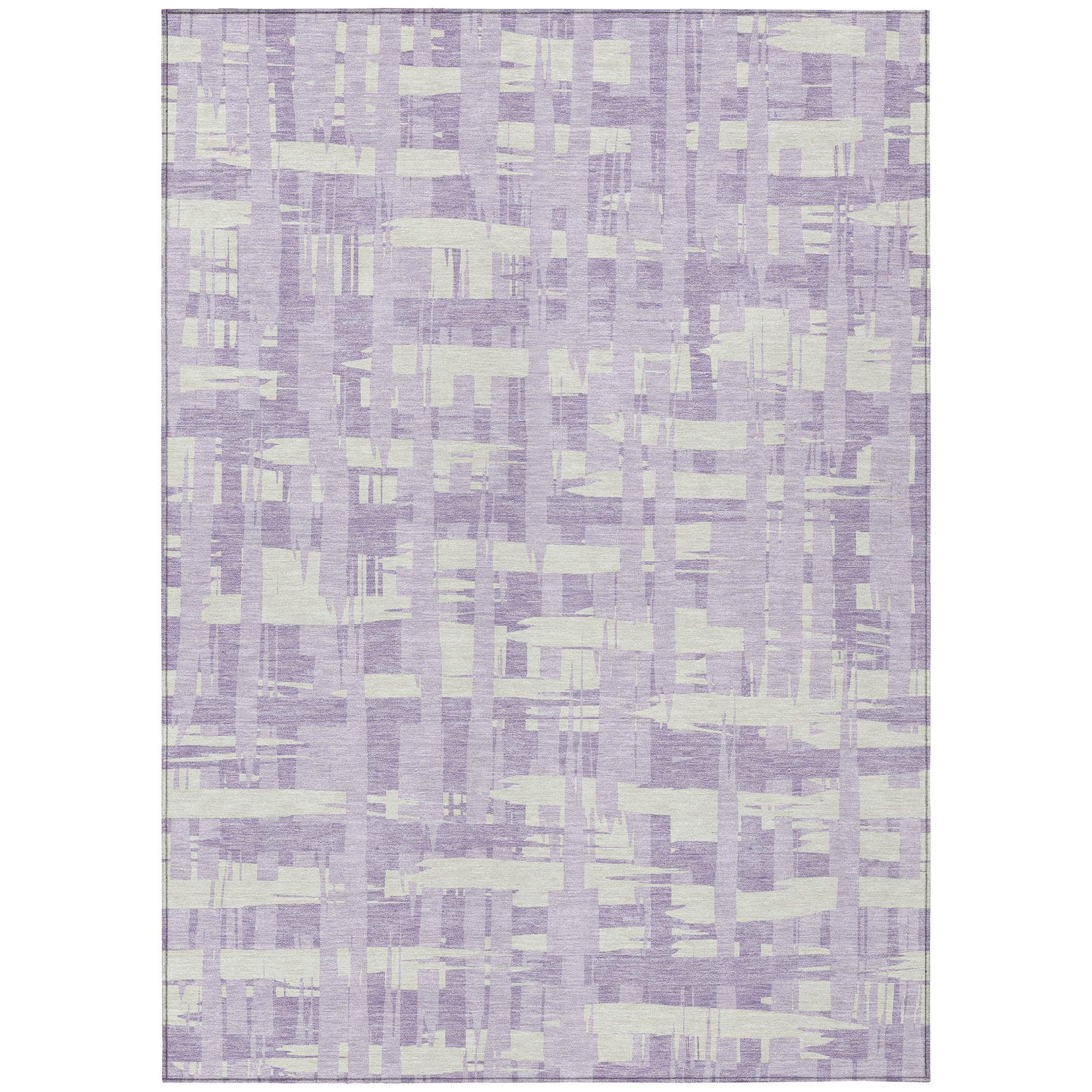 Addison Rugs Taelaris Purple Washable Indoor-Outdoor Rug
