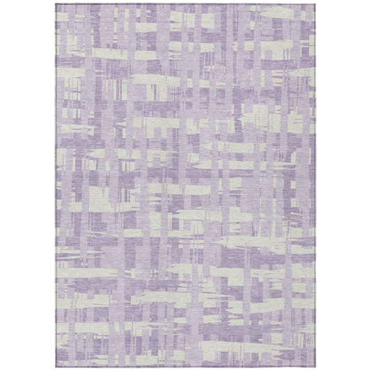 Addison Rugs Taelaris Purple Washable Indoor-Outdoor Rug