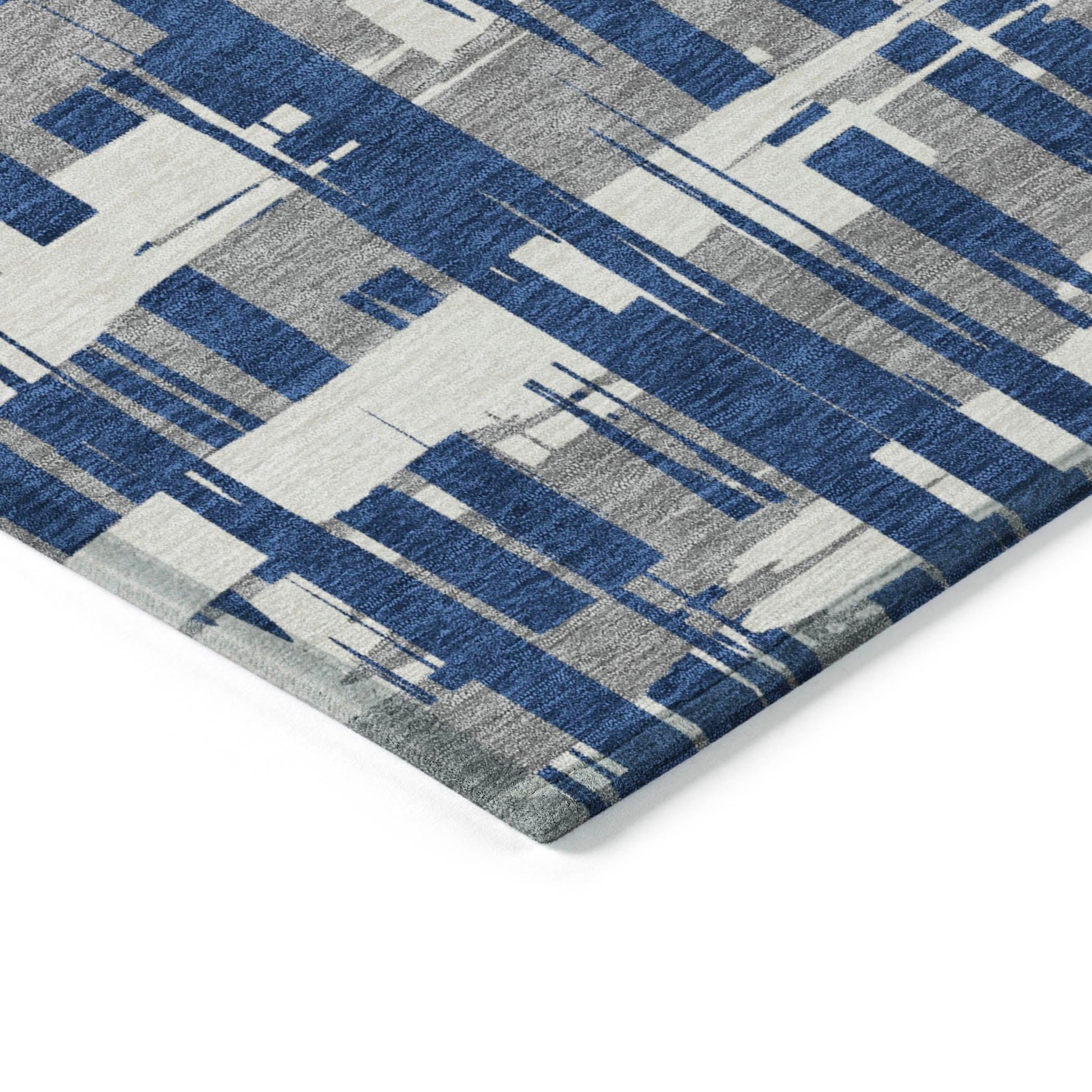 Addison Rugs Taelaris Navy Washable Indoor-Outdoor Rug
